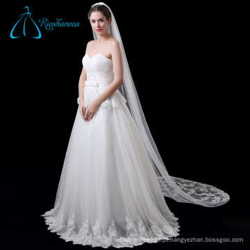 Acessórios nupciais da catedral Tulle Long Lace Wedding Veil